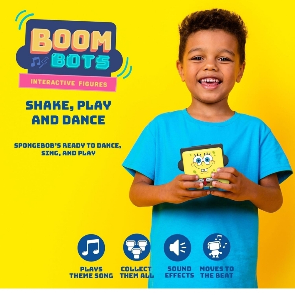 SpongeBob SquarePants Yellow Boombox with Sound Effects